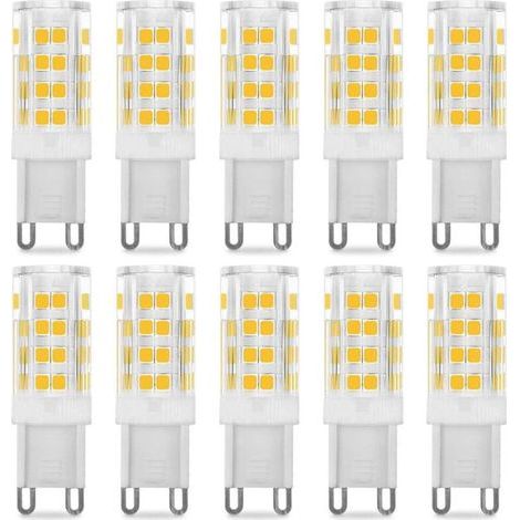 Ampoule LED G9 5W, Equivalent 40W , Blanc Chaud 3000k, 220-240V, 360° angle de faisceau, Pack de 10 (1/4)