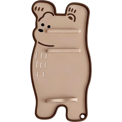 Range-Couvercles - Tapis Égouttoir Antidérapant Motif Animal Support Cuillère Cuisson Résistant Chaleur,Pour Ustensiles Cuisine Baguettes Spatule Louche Poêle Couvercle Gadget Culinaire (1/5)