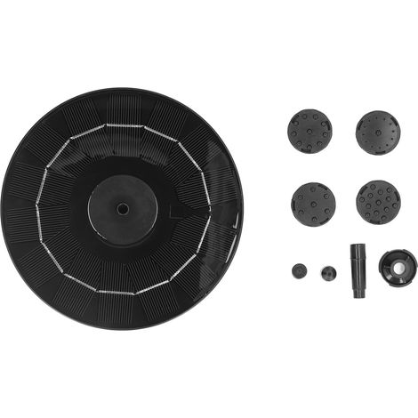 Fontaine solaire flottante 7V 2,5W avec pompe à eau solaire pour piscine, parc aquatique et jardin privé (1/5)