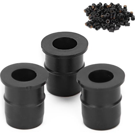 100 Stück M6x0,8 mm Gummiflanschmuttern für Motorrad- und Quad-Windschutzscheiben, Karosseriebefestigungen (1/5)