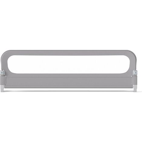 Klappbares Bettgitter mit abnehmbarem Oxford-Bezug, Grau, 198 x 60 cm