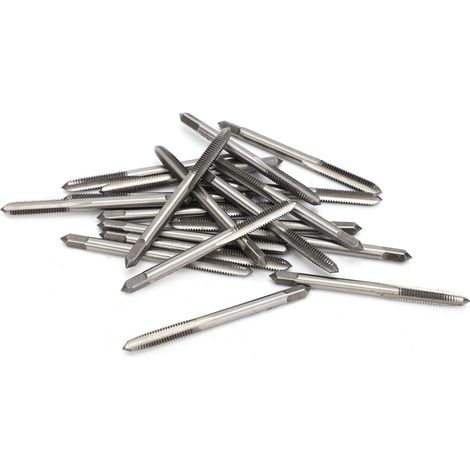 Adatto per set da 20 pezzi di maschi a mano metrici M4 in acciaio legato, utensili per filettatura resistenti