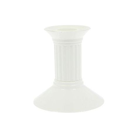 Portacandele in plastica, 10 cm, 1 pezzo, bianco