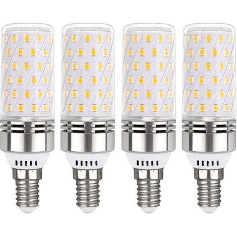Ampoule E14 Mais LED 16W Blanc Neutre 4000K, 1450LM, Équivalent Halogène E14 100W, 360° Lumiere, AC 220V, Ampoule E14 LED Mais Neutre pour Lampe Plafonnier, non-dimmable, lot de 4 (1/4)