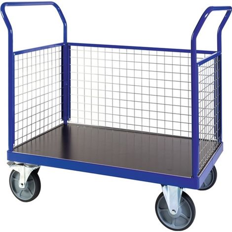 Bako Logistiksysteme Plattformwagen F600 mit 3 Gitterwänden ohne Bordkante 1200x800mm (1/2)
