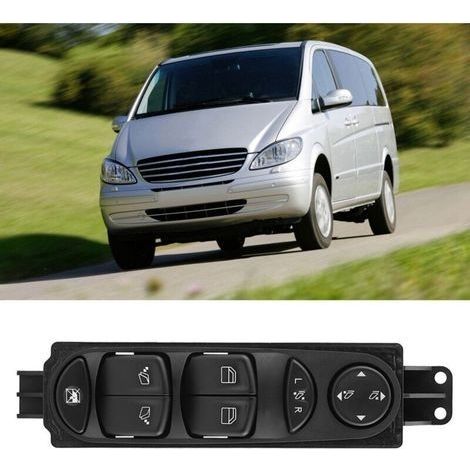 Interrupteur de lève-vitre de voiture - Panneau de commande électrique - Bouton de commande pour Mercedes Benz Viano Vito W639 A6395451313 (1/5)