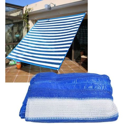 Filet D Ombrage - Hdpe Anti-Uv 80 - Pour Piscine Jardin Serre Terrasse - 4 X 6 M (1/5)