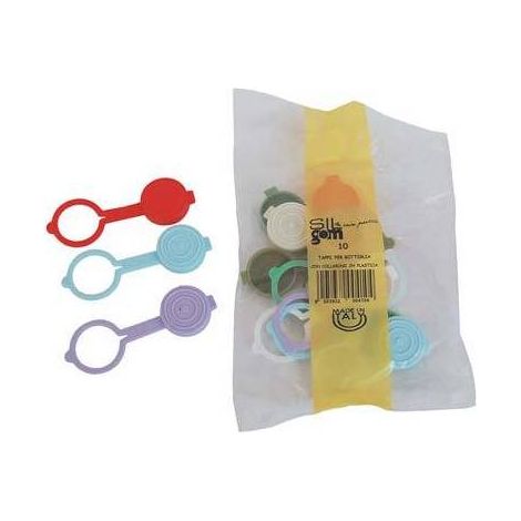 15,0 x BOUCHON EN PVC + ANNEAU POUR BOUTEILLE