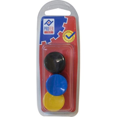 AIMANT POUR TABLEAU ASSORTIMENT 4 COULEURS - 25 MM