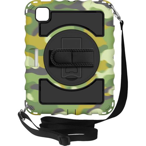 Etui Protection Pour iPad Air 4 10.9 Pouces - Support Réglable - Porte-Stylo Intégré - Bandoulière Détachable - 1 Pièce (1/5)