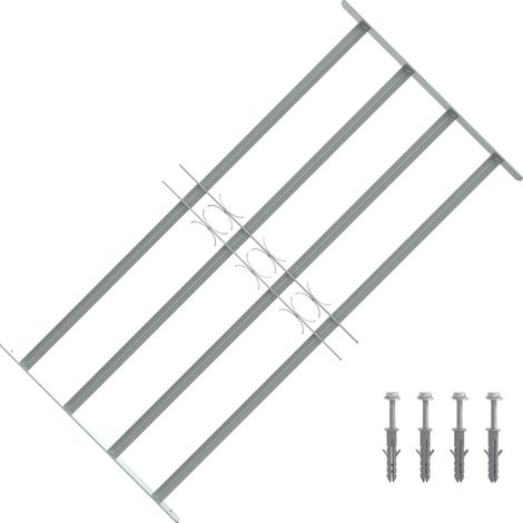 Grille réglable de sécurité de fenêtres et 4 barres 700-1050 mm (1/4)
