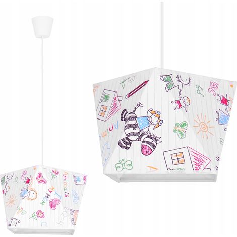 LAMPADA DA SOFFITTO A SOSPENSIONE LAMPADARIO PARALUME PER BAMBINI