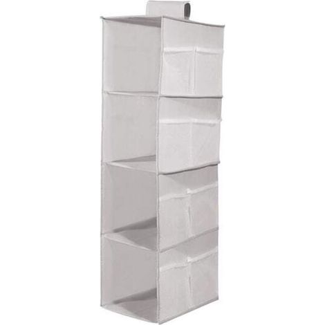 Un organisateur de penderie suspendu, pratique et pliable, qui maximise l'espace de rangement. Sa conception repliable le rend idéal pour les voyages, tout en restant fin et respirant. (1/5)