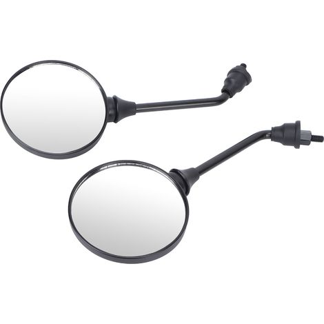 Rétroviseurs moto latéraux, 1 paire, filetage à droite 8mm pour guidon scooter, vélo électrique (1/5)