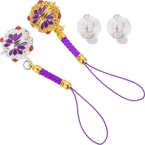 Schlüsselanhänger mit Duftöl-Diffusor, kreative Kupferanhänger, 2er-Set, elegant, rostfrei, für Handys und Pakete (1/5)