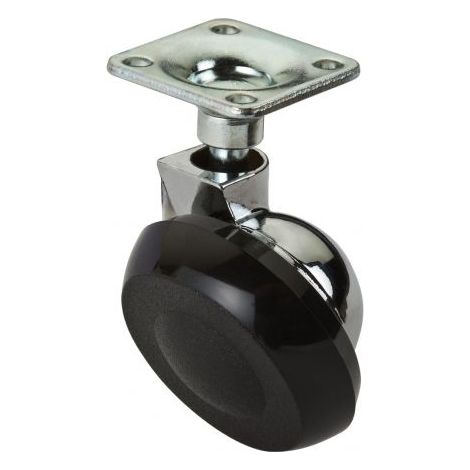 4PZ RUOTA GIREVOLE PER MOBILI NYLON mm. 42-piastra mm. 28x28