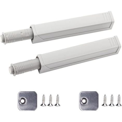 Loquet de Porte à Pousser pour Ouvrir, Loquet Tactile Magnétique, Tampon D'amortissement pour Armoire de Cuisine, Tiroir D'Armoire, Armoire, 2 Paquets (1/5)