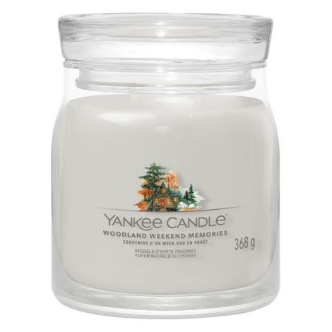 Yankee Candle Signature Candela in Giara Media Woodland Weekend Memories 50 Ore (1/3)