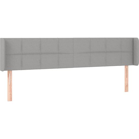 Maison Exclusive - Kopfteil mit Ohren Hellgrau 163x16x78/88 cm St (1/5)