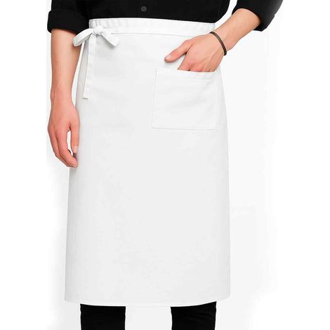 Tablier De Cuisine Noir Avec Poche - 68x70cm Réglable Pour Homme Et Femme - Usage Professionnel Restaurant Et Bistro - 1 Pièce (1/5)