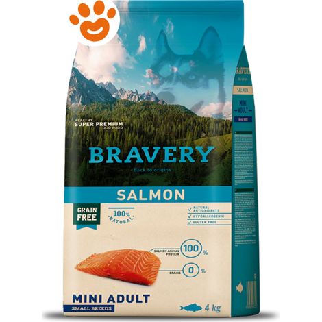 Bravery Dog Adult Mini Salmone - Sacco 7 Kg -