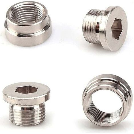 Bouchon Extender Capteur O2 - Filetage M18x1.5 - Pour Systèmes D'échappement Automobile - 4 Pièces