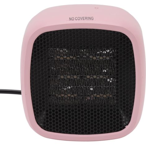 Petit radiateur soufflant électrique portable pour bureau, idéal pour les petits bureaux et appartements, rose, 220 V (UE). (1/5)