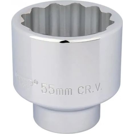 Llave de vaso Draper 3/4 12 puntos 55mm forjada cromo