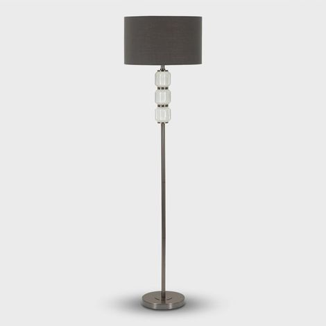 Stehlampe aus Glas und Stoff Bright One (1/5)