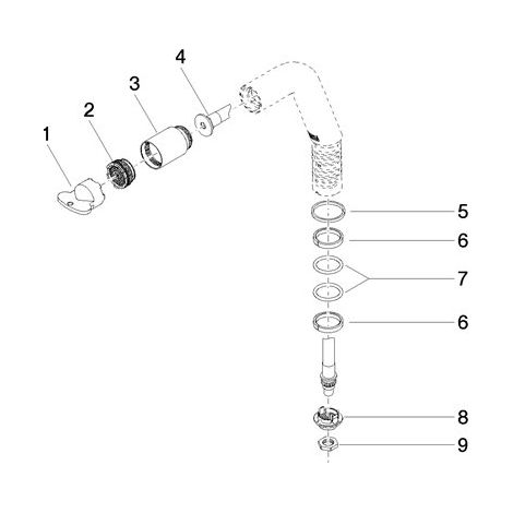 Dornbracht 90282225800-00 Bec de robinet Pièces de rechange