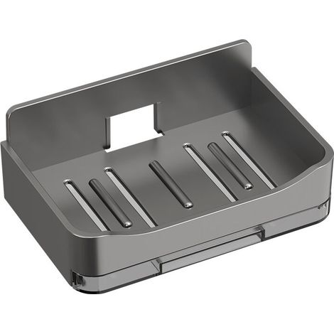 Portasapone da parete a doppio strato senza foratura per bagno e cucina, portasapone autoadesivo da parete con ventosa, portasapone solido riutilizzabile per doccia, vasca da bagno e lavandino.