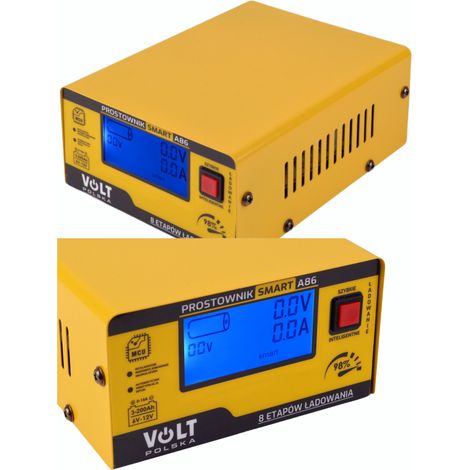 Rectificador de batería inteligente de voltaje 6V/12V 15A A86 (1/5)
