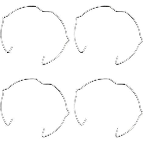36 anillos de fijación de lámpara para foco GU10 MR16 de 50 mm, retenedor de lámpara en forma de cuerno plateado, clip de resorte, portalámparas para luz LED o foco empotrado. (1/5)