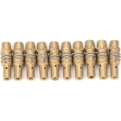 Ulisem10-teiliges Spitzenhalter-Düsen-MIG-Schweißverbrauchszubehör für 15AK-Brenner, MIG-Schweißzubehör, Zubehör und Ersatzteile für elektrische Lötkolben (1/4)