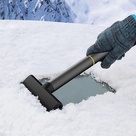 Grattoir à glace pour déneiger le pare-brise et les vitres de voiture (1/4)