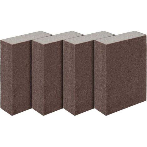 Ensemble de 4 éponges/blocs de ponçage Ulisem pour surfaces humides et sèches, ponçage super fin (grain 320 à 400). (1/4)