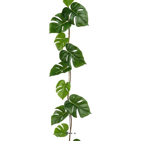 Guirlande de feuilles de philodendron artificielles L 185 cm