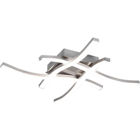 PLAFONIERA LED ROUTE ACCIAIO SATIN. 4 LUCI X 5W 4000K- 1,0 pz