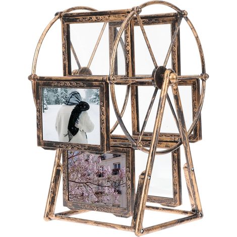 Vintage Rotating Large Wheel PVC Photo Frame for Office (1/5)