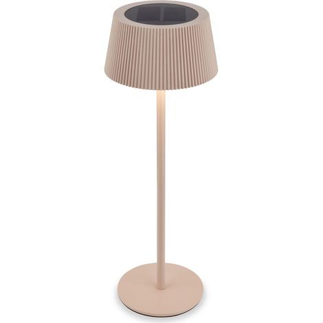 Briloner Lampada da tavolo LED senza fili Ø12x34 cm 2W 150lm 3000K-6500K da bianco caldo a luce diurna beige - Lampada a batteria per balcone terrazza soggiorno (1/5)