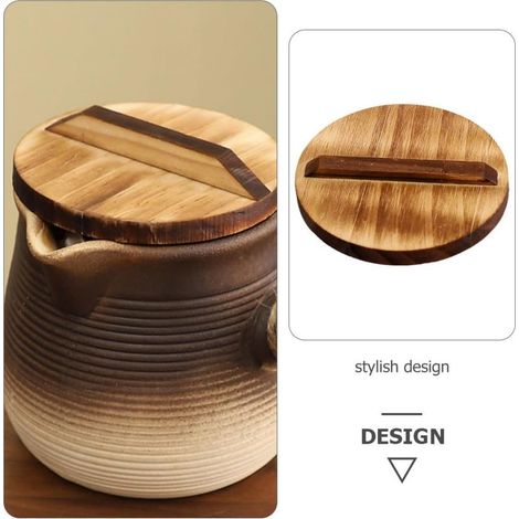 Couvercle de rechange en bois naturel pour bouilloire, couvercle pour théière de table pour infusion maison (1/3)