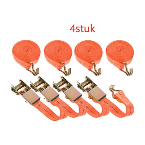 FLITI 800kg Ratchet Strap 6m Pack of 4, High-Strength Polyester, Secure Transport Fastening (1/5)