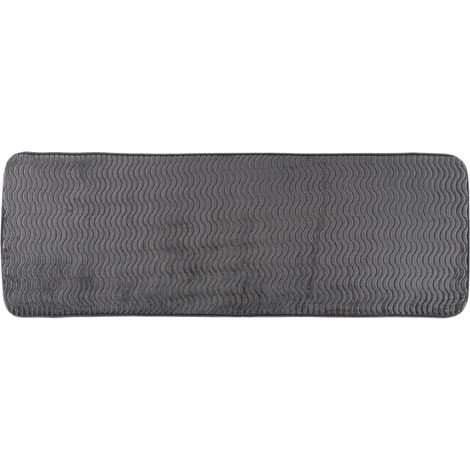Tappeto in poliestere effetto onda 40x120 cm - grigio - Tendance