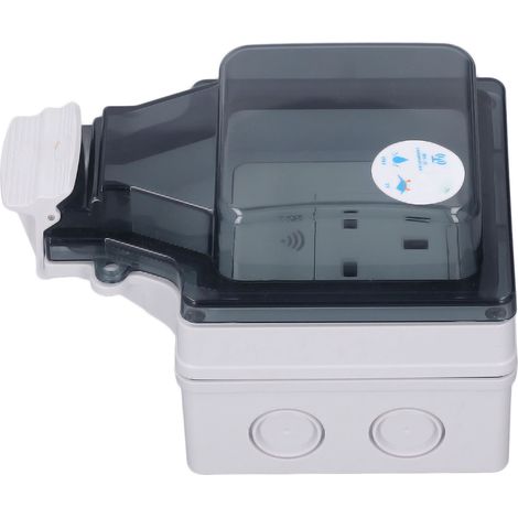 Prise connectée Wi-Fi étanche IP66, compatible avec la commande vocale et la minuterie, type 86, prise extérieure intelligente, Royaume-Uni 110-250 V SNW S (1/5)