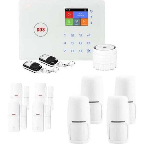 Alarme maison 4G sans fil wifi et gsm amazone - lifebox - kit4