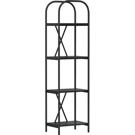 Maison Exclusive - Bücherregal Schwarz Eichen-Optik 40 x 30 x 146