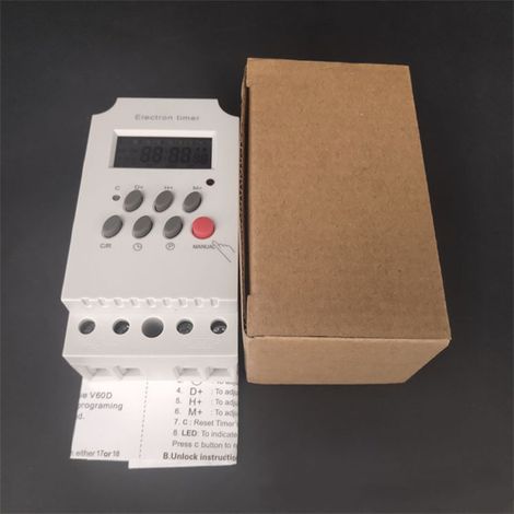 Minuterie KG316T-II Interrupteur Microprogrammé Contrôleur Horaire Prise Temporisée 220V (1/5)