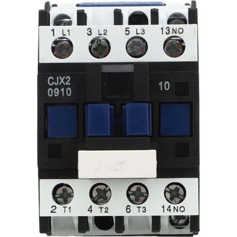Drehstromschütz CJX2-0910 mit Silberkontakten, 9 A, DIN-Schienenmontage für Wechselstrommotor