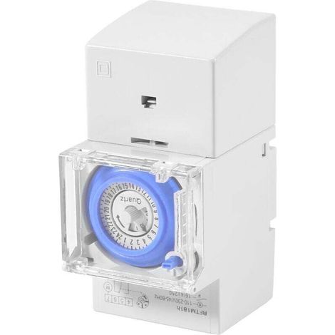 Minuterie Mécanique 24 Heures Programmable Relais Commutateur Électrique pour Rail Din (1/4)