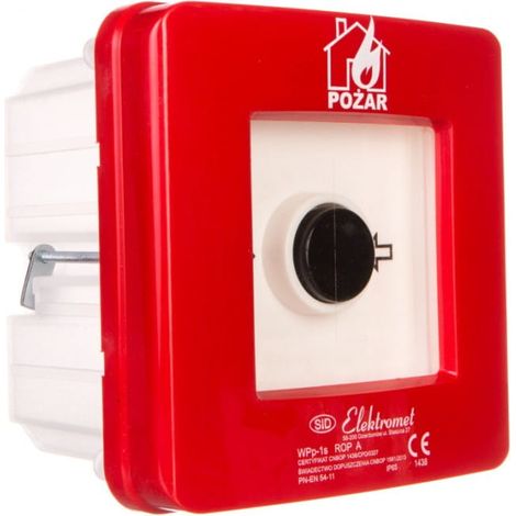 Pulsador de incendio manual NCNO IP65 WPp1s ROP A 921550